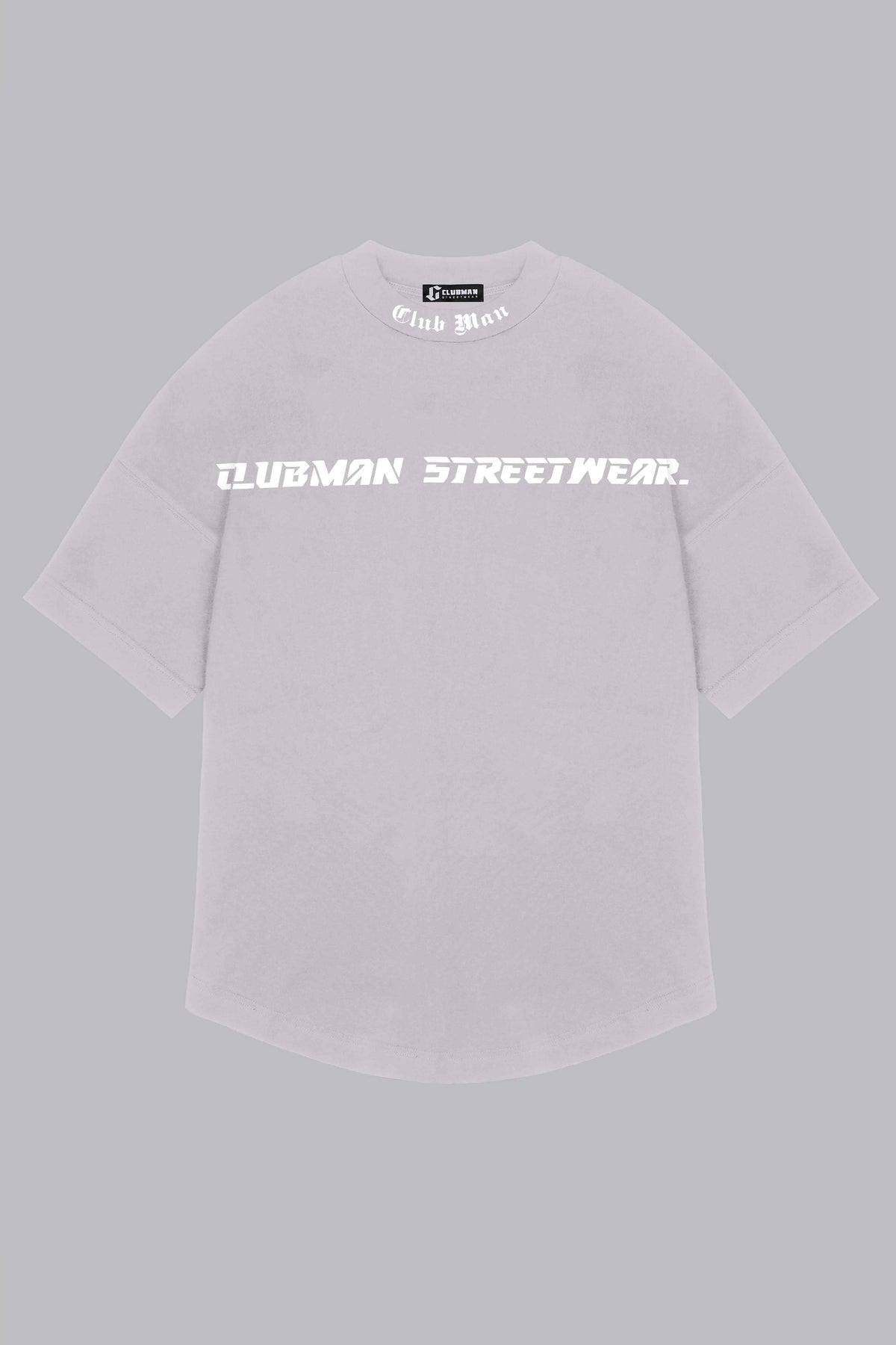 CLUBMAN Oversized 'Silver Script' T-shirt
