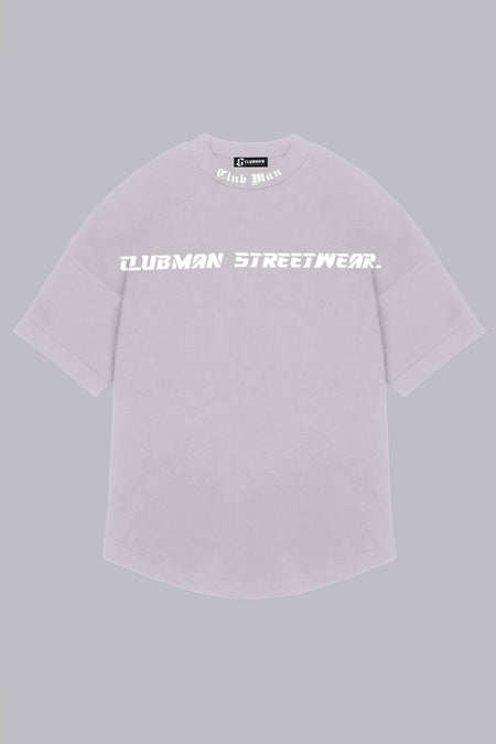 CLUBMAN Oversized 'Silver Script' T-shirt