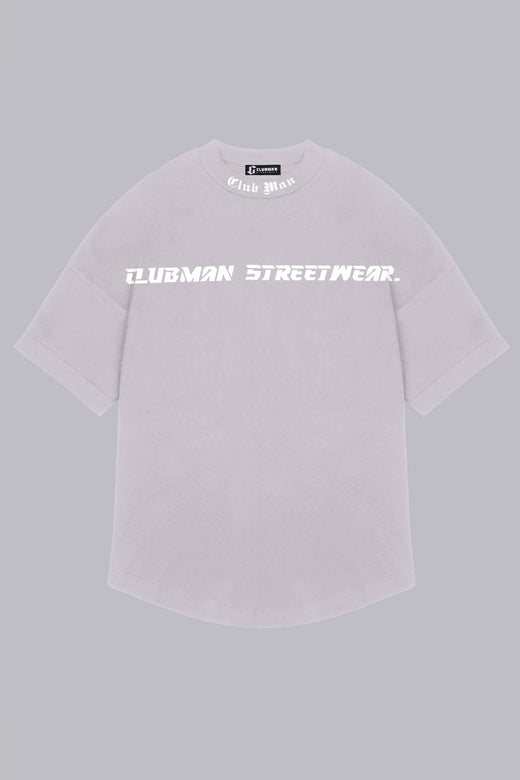 CLUBMAN Oversized 'Silver Script' T-shirt